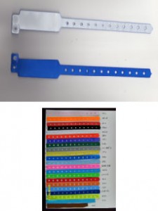 PVC One Time Use Band - RFID Wristbands Healthcare